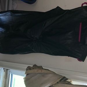 Fake leather dress